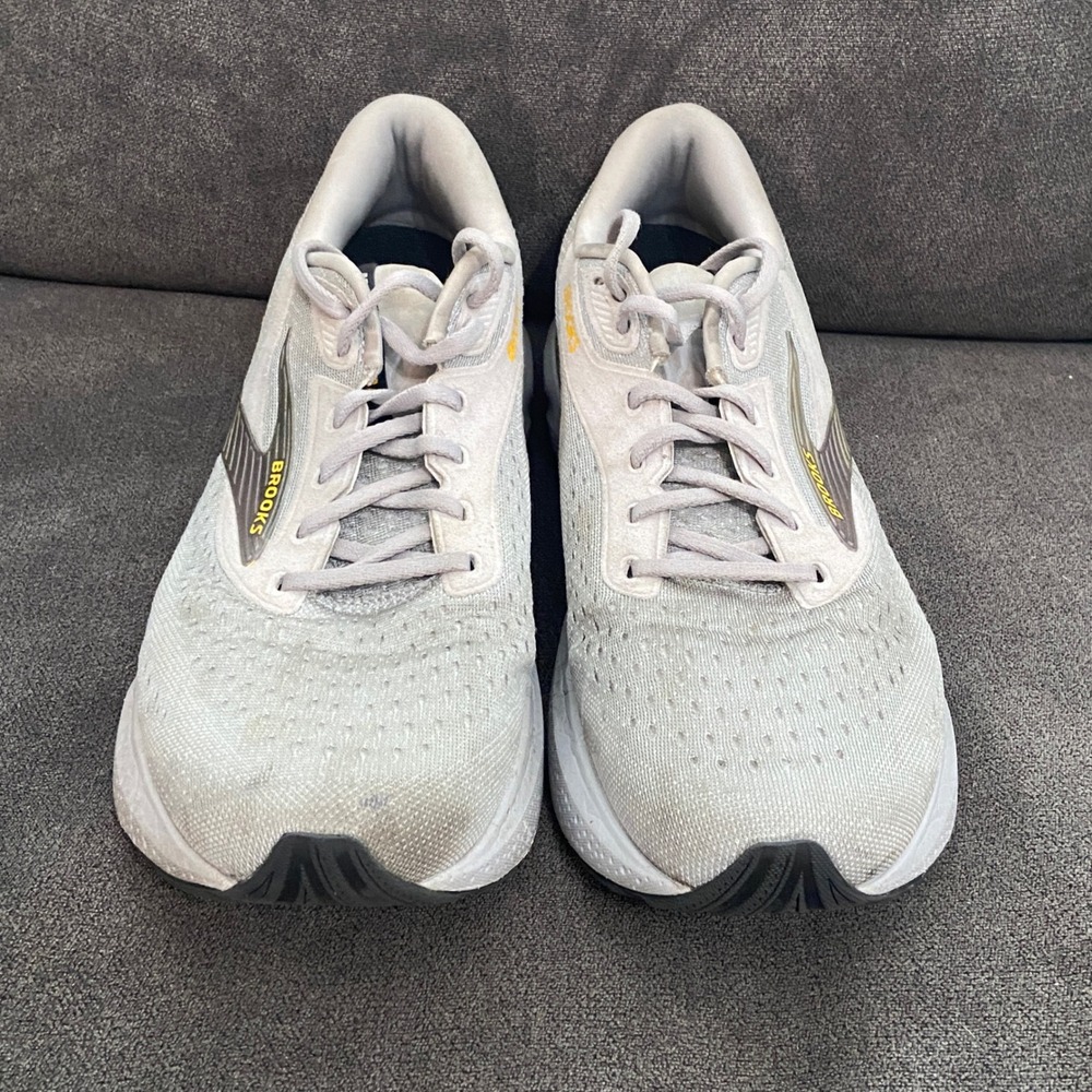 Brooks Adrenaline GTS 24 Mens 13 Alloy White Grey Running Shoes Road 1104371D084 - Picture 5 of 8